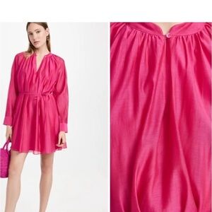 Rebecca Taylor Fuchsia Long Sleeve Dress